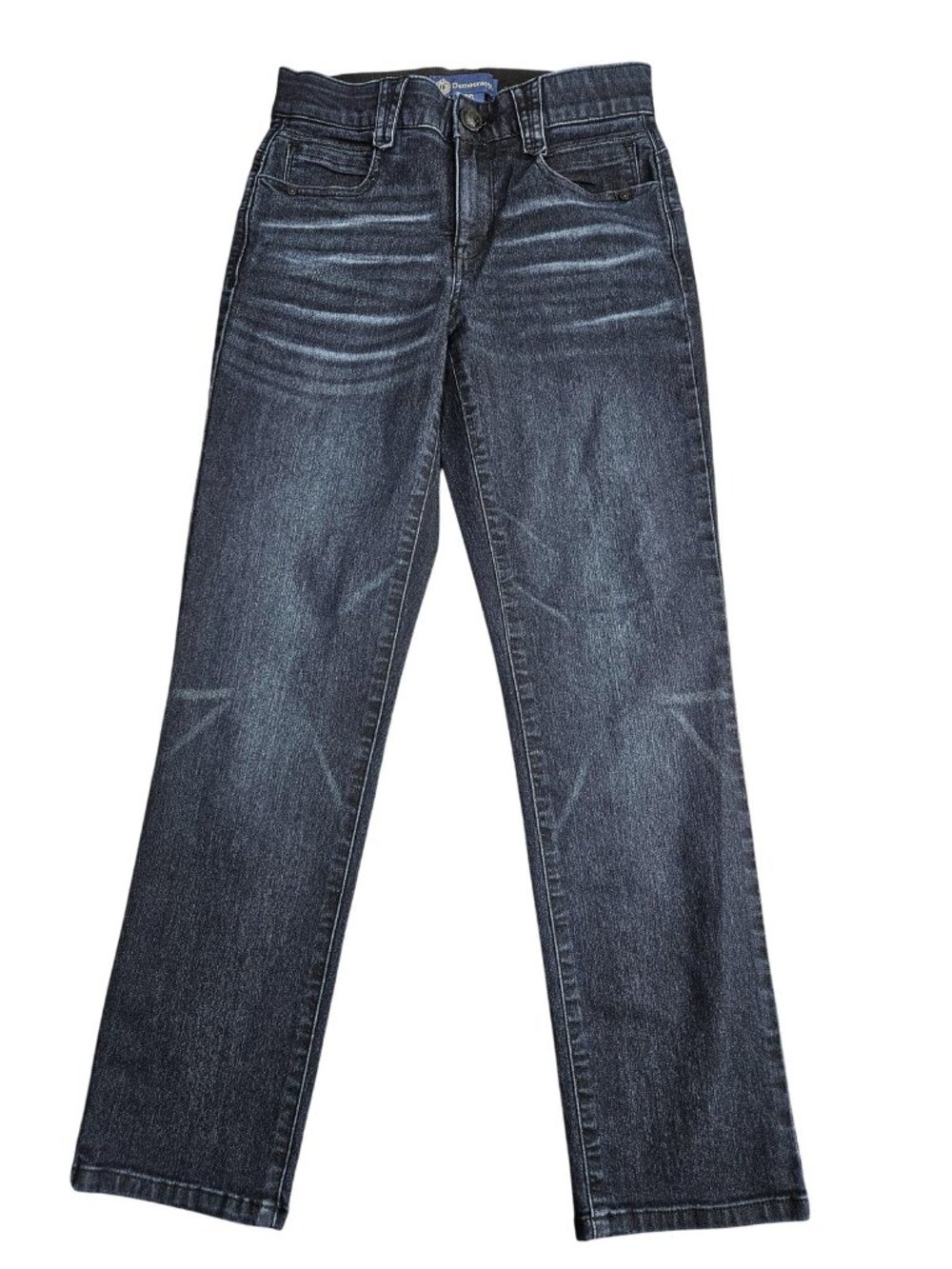 Democracy Ab Solution Skinny Jeans Womens 2P Blue Dark Wash Mid‎ Rise Denim